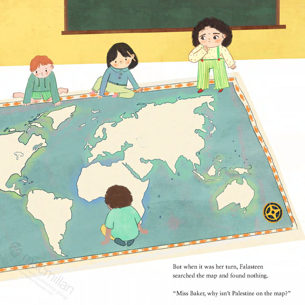 A Map for Falasteen: A Palestinian Child's Search for Home by Maysa Odeh, illustrated by Aliaa Betawi