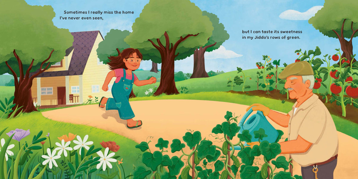 Everything Grows in Jiddo's Garden by Jenan Matari & Illustrated by Aya Ghanameh