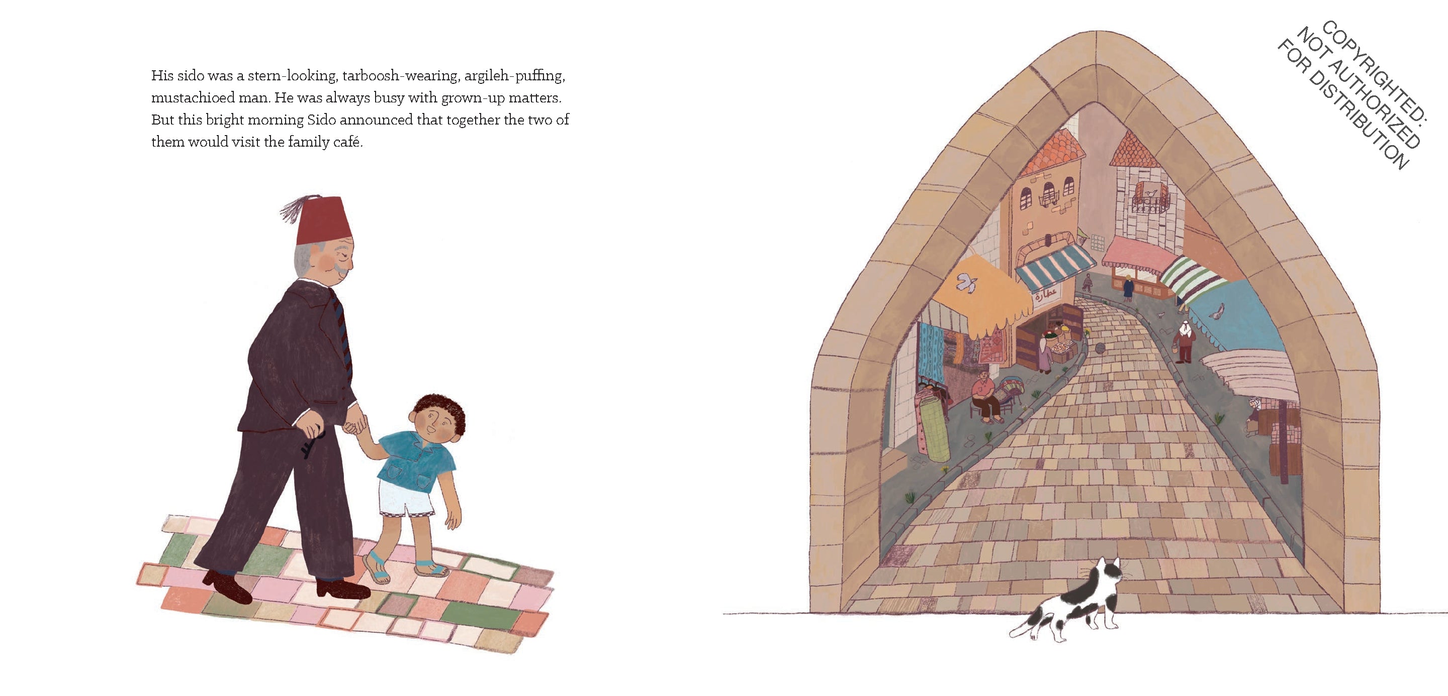 Homeland: My Father Dreams of Palestine by Hannah Moushabeck, illustrated by Reem Madooh