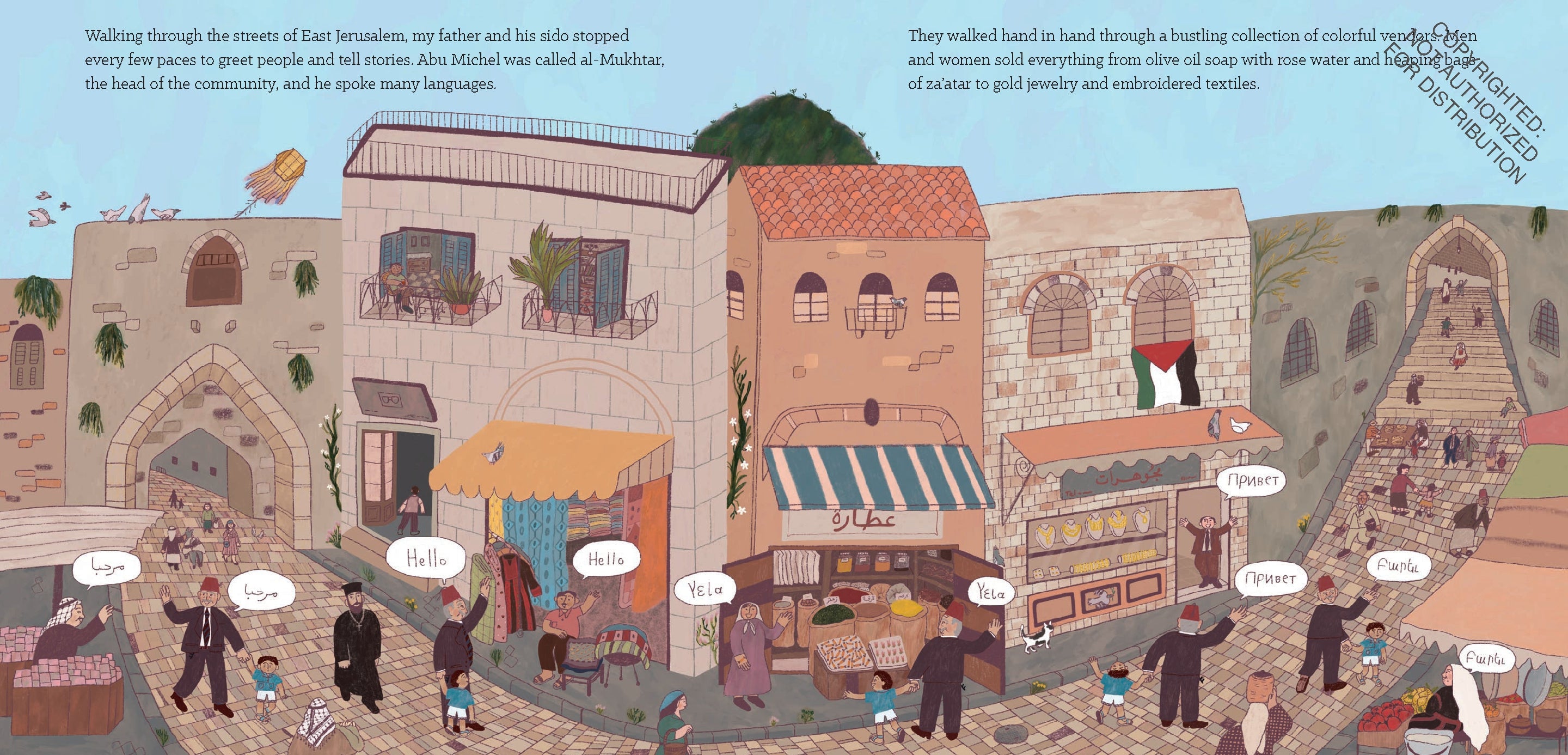 Homeland: My Father Dreams of Palestine by Hannah Moushabeck, illustrated by Reem Madooh
